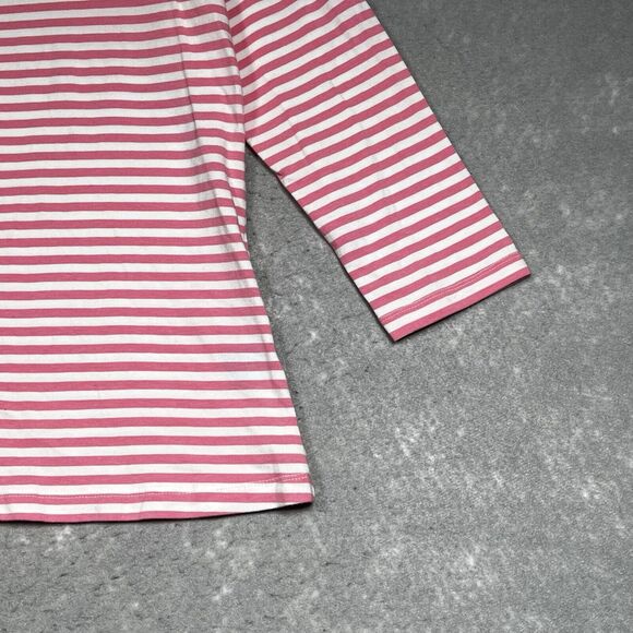 J. McLaughlin Shirt Womens Size Large Multicolored Striped Long Sleeve - Picture 4 of 10